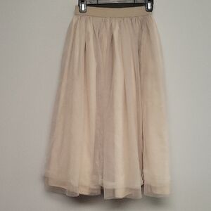 Pippa & Julie Cream A-Line Skirt
